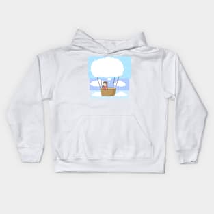 Floating among dreams Kids Hoodie